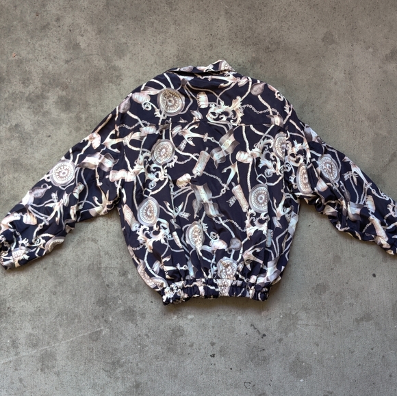 Vintage Button Up Windbreaker with Pockets - Picture 3 of 6